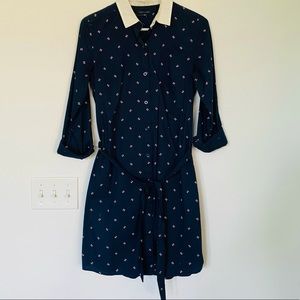 Tommy Hilfiger Navy collar shirt dress - S